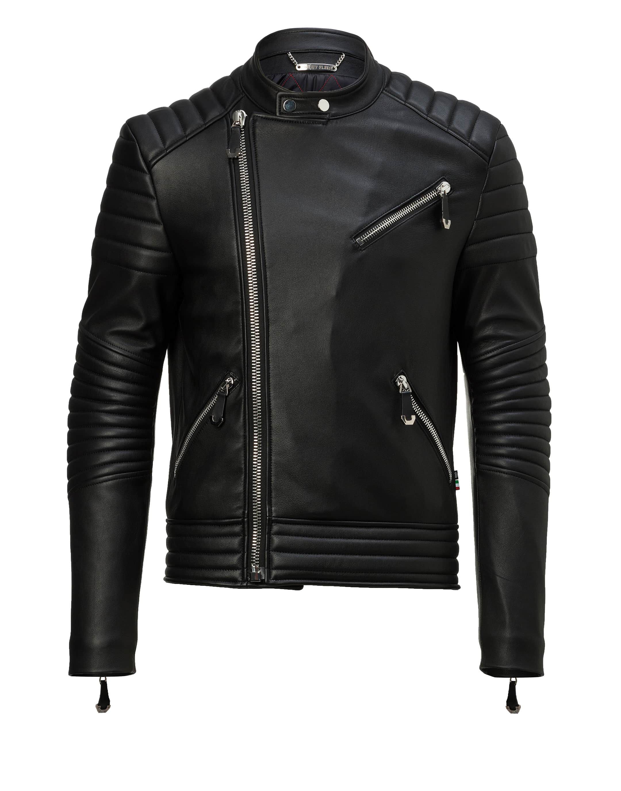 Veste cuir sales philipp plein