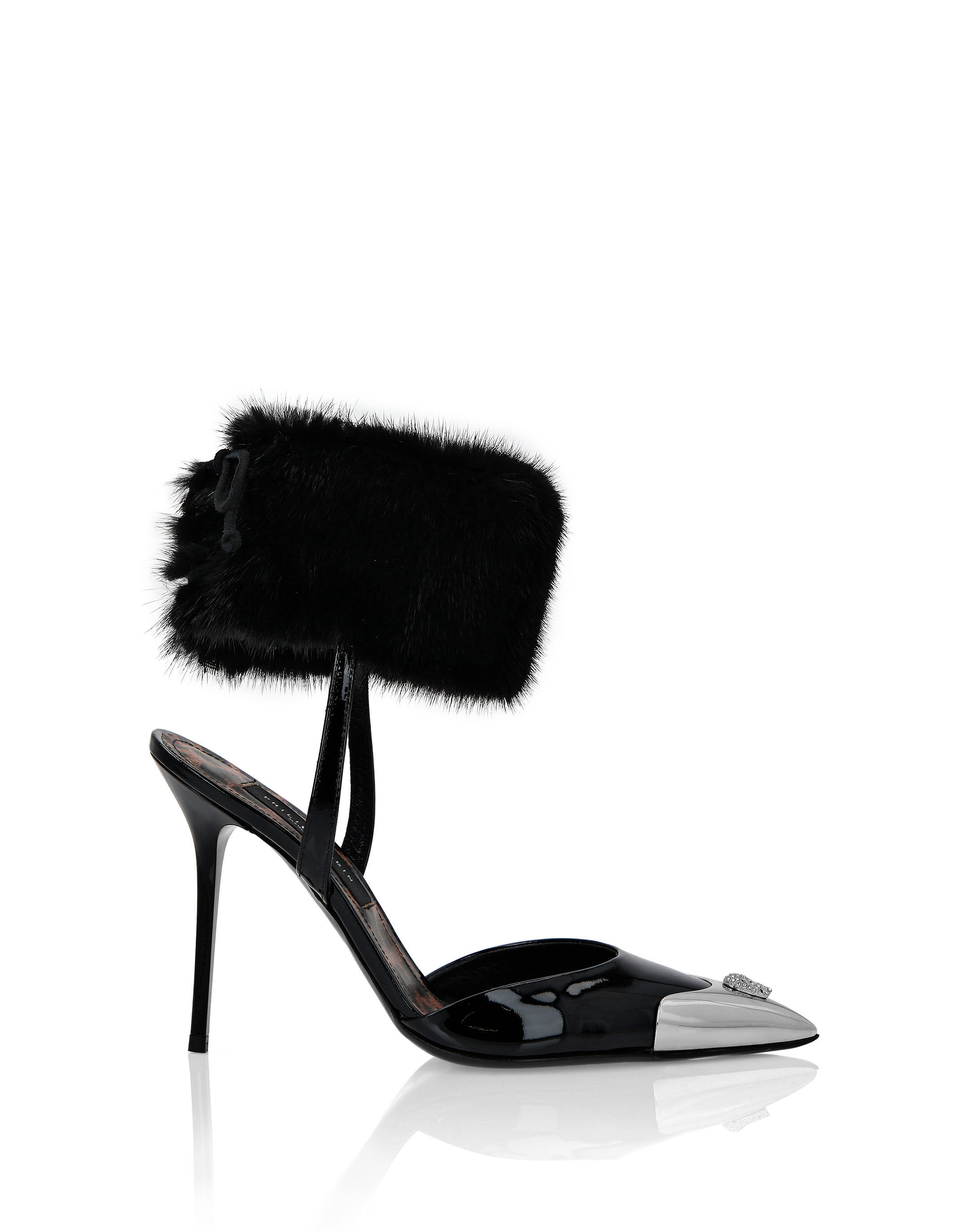 Fur heels on sale