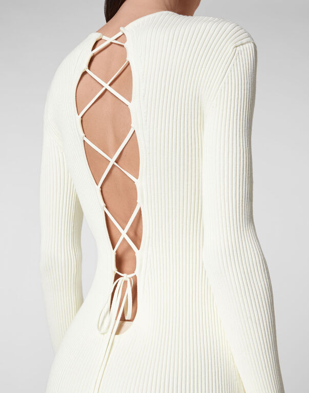 Knit Midi Criss Cross Dress