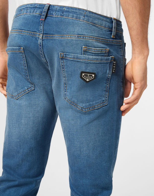 Denim Trousers Super Straight Cut Basic