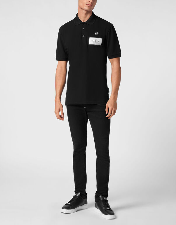 Polo shirt SS Label Contrast
