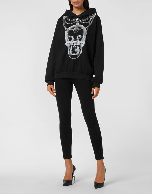 Hoodie sweatshirt X-Ray with Crystals