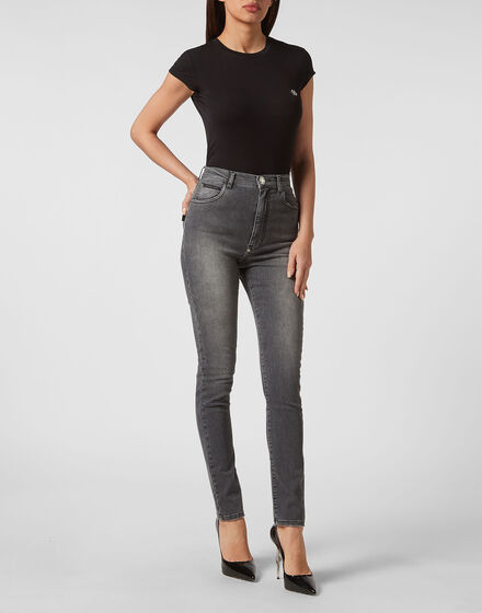 Denim Trousers Super High Waist Jegging