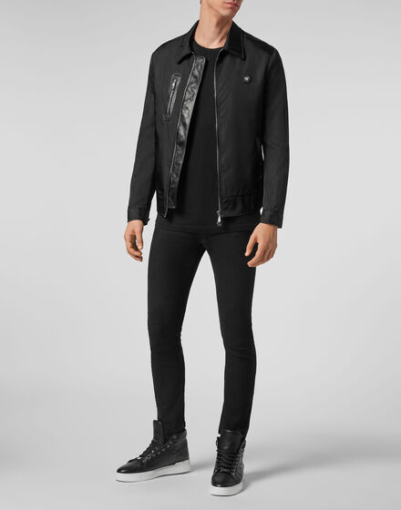 Bomber with Elaphe Luxury Bomber with Elaphe Luxury