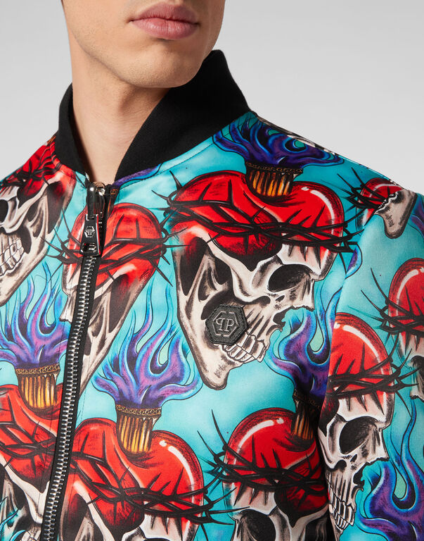 Satin Bomber Love Tattoo