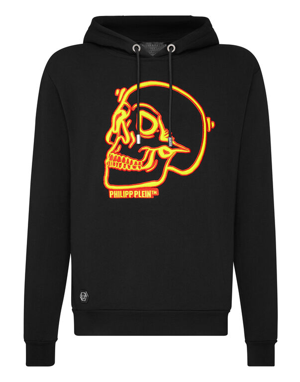 Hoodie sweatshirt Outline Skull