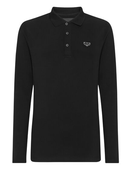 Slim Fit Long-Sleeve Polo