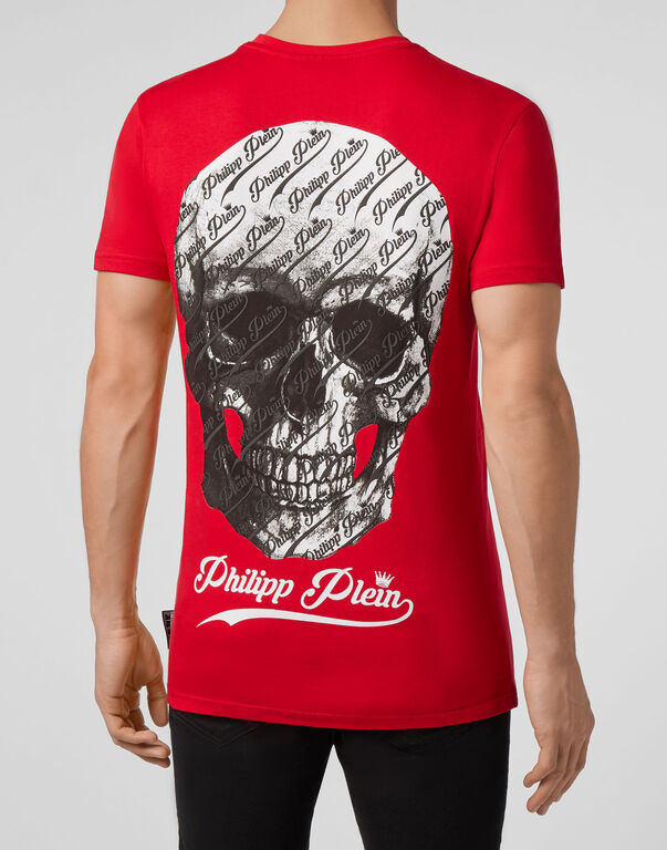 T-shirt V-Neck SS Allover skull