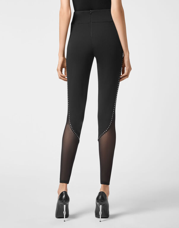 Super High Waist Leggings Studs Iconic Plein