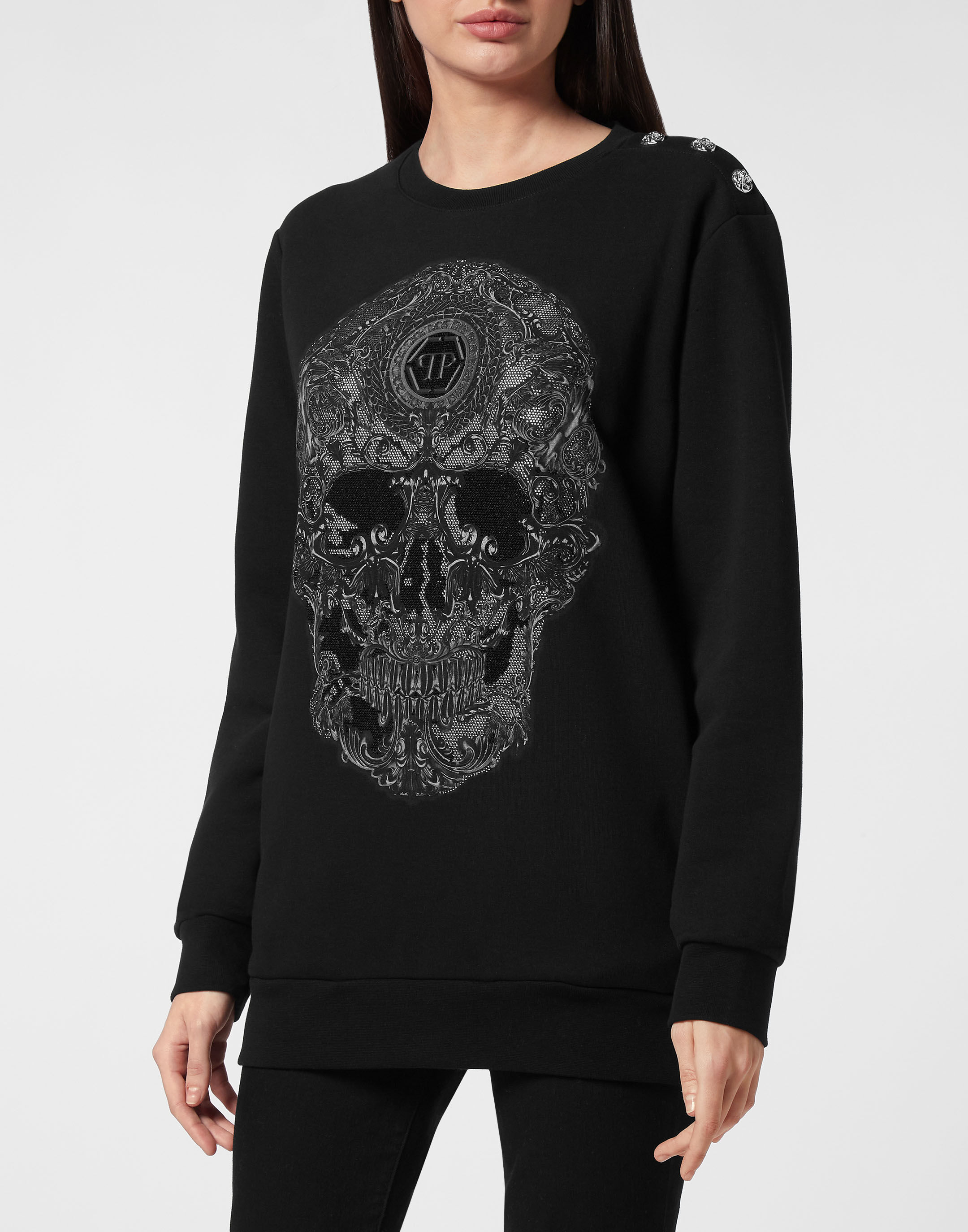 【CPGN STUDIO】24FW★ Skullbear Pigment Long Sleeve Oversize Sweatshirt LS Baroque | Philipp Plein Outlet