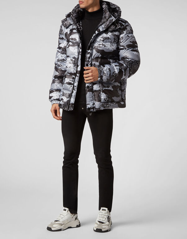 Nylon Puffer Jacket Camouflage