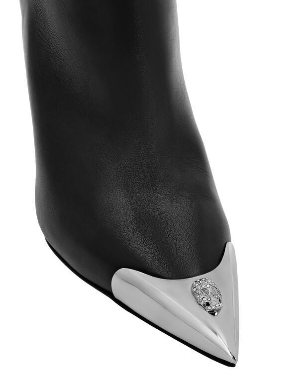 Leather Boots High Heels High