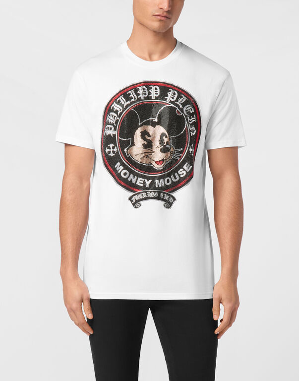 Jersey T-shirt Round Neck SS Strass Money Mouse