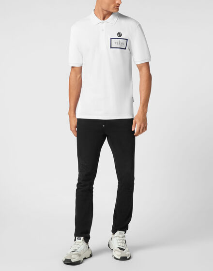 Polo shirt SS Label Contrast Polo shirt SS Label Contrast