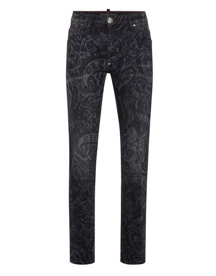 Denim Trousers Super Straight Cut Tattoo