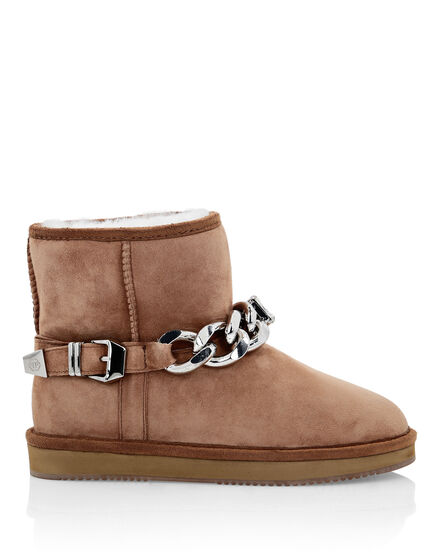 Boots Low Flat Chains