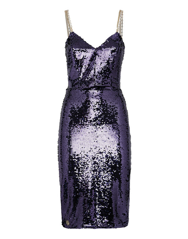 Midi Dress with Crystals