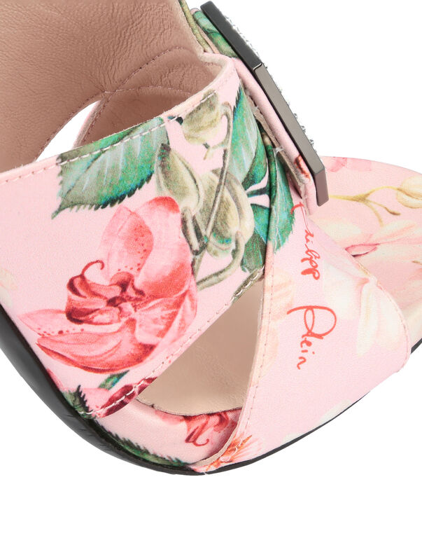 Sandals High Heels Flowers