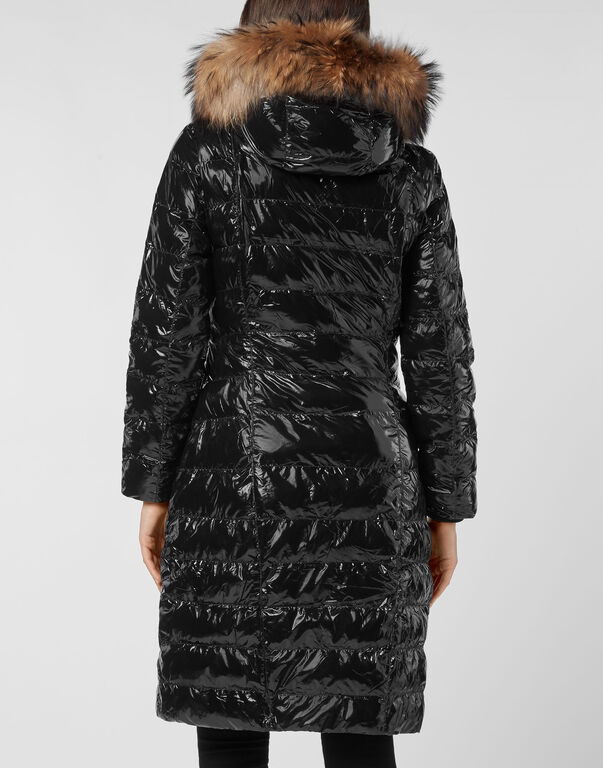 Nylon Long Down Jacket Nylon Long Down Jacket