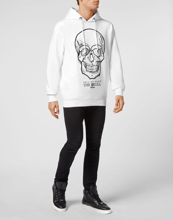 Hoodie sweatshirt stones Skull