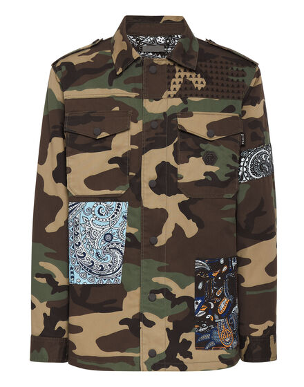 Denim Jacket Paisley Foulard