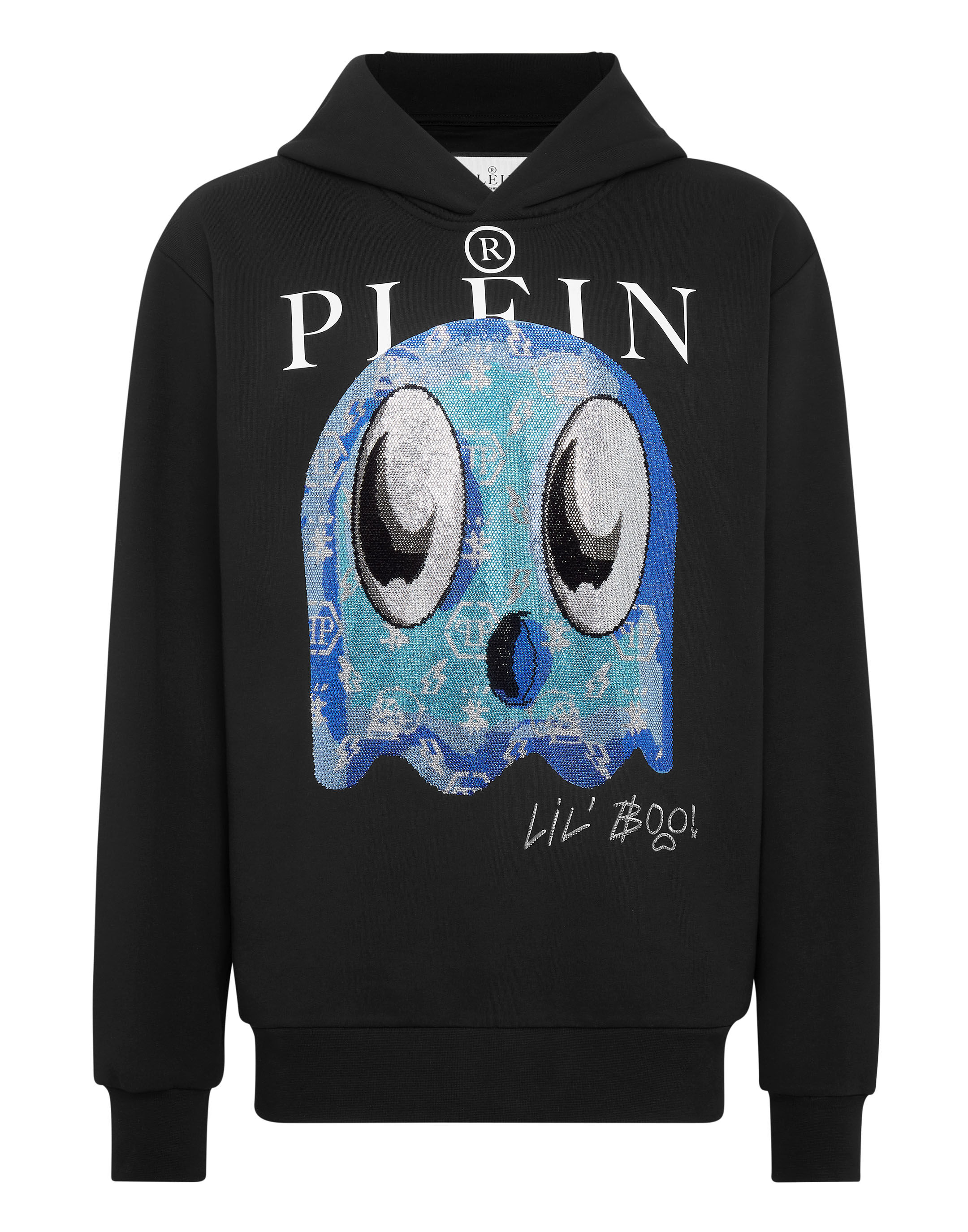 Hoodie sweatshirt Monsters with Crystals Philipp Plein Outlet