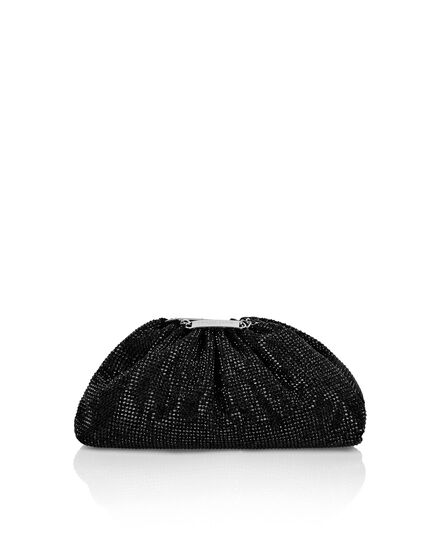 Suede Mini Pillow bag Crystal