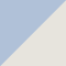 cream + light blue