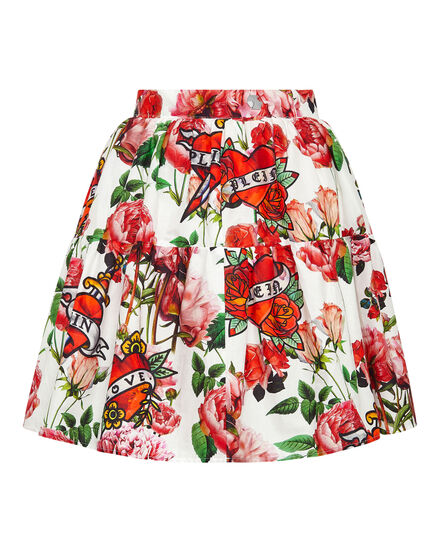 Popeline Mini Skirt Love