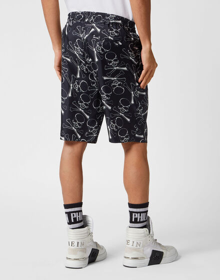 Silk Short Trousers Skull&Bones