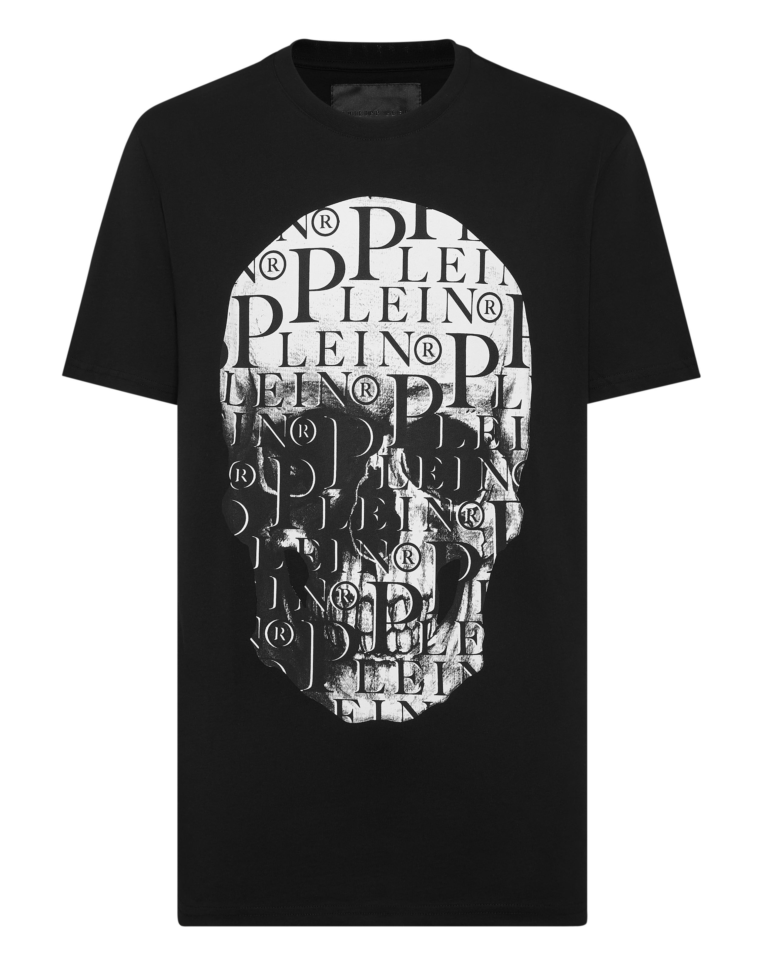 Tシャツ・カットソー Philipp Plein SACC MTK6140 PJY002N ROUND NECK SKULL T-shirt T-shirt Round Neck SS Print Skull | Philipp Plein Outlet