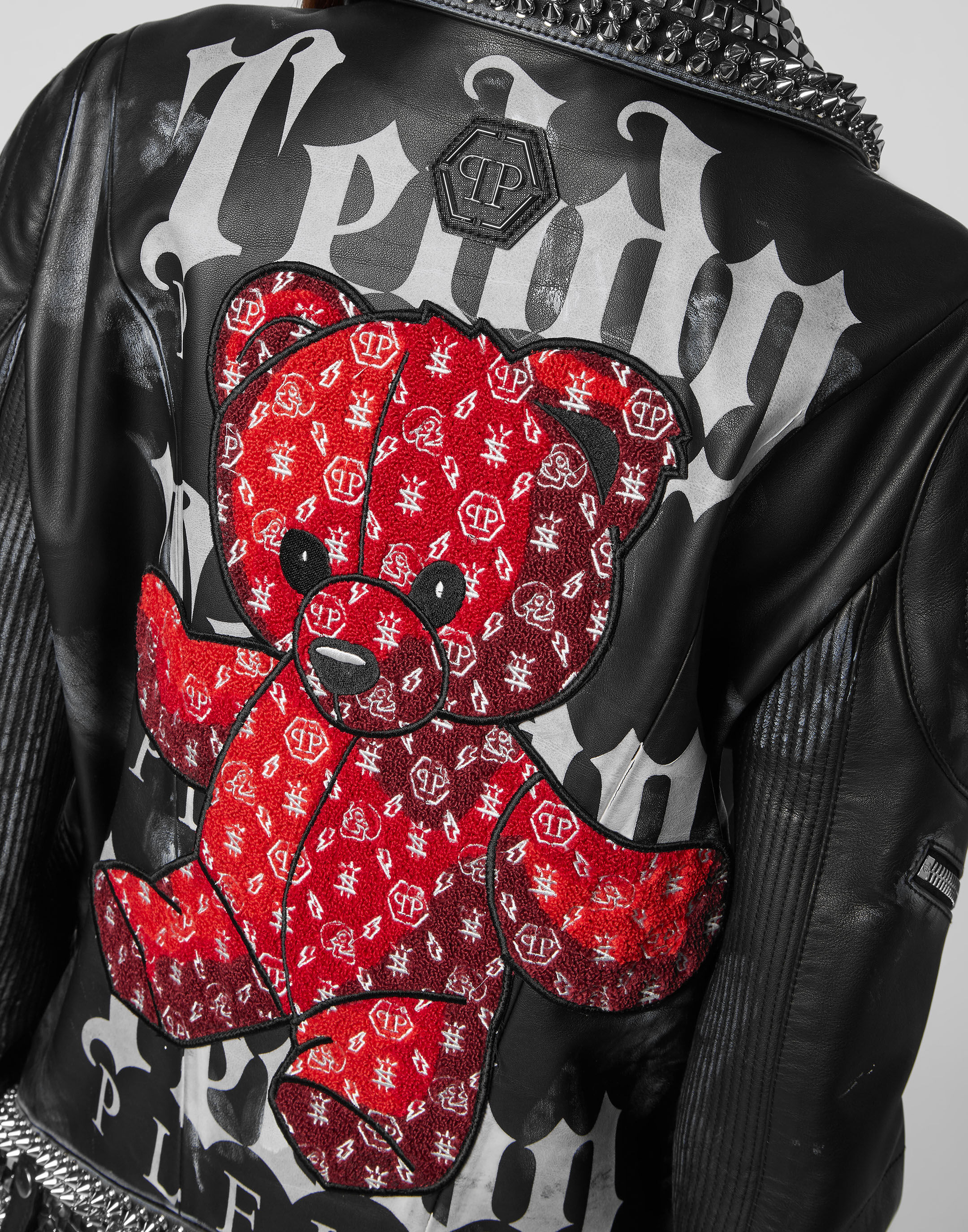 Teddy bear biker jacket new arrivals