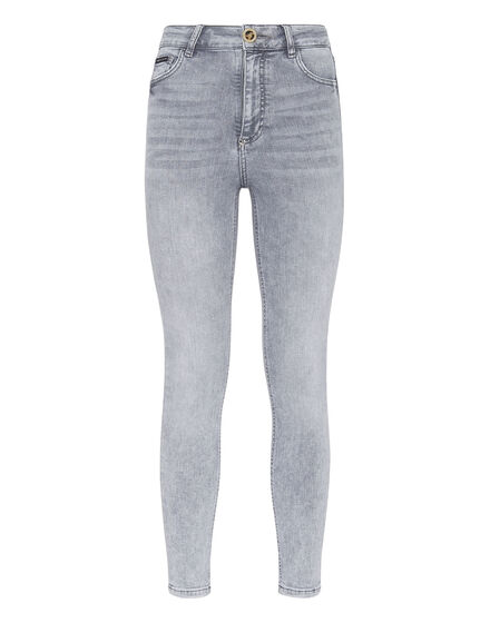 Denim Skinny Trouser  Skull