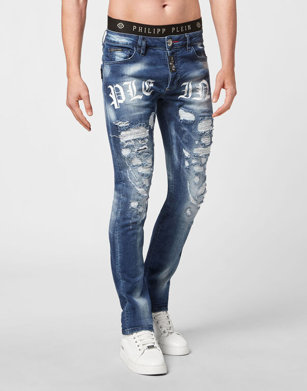 Denim Trousers Super Straight Cut Philipp Plein TM