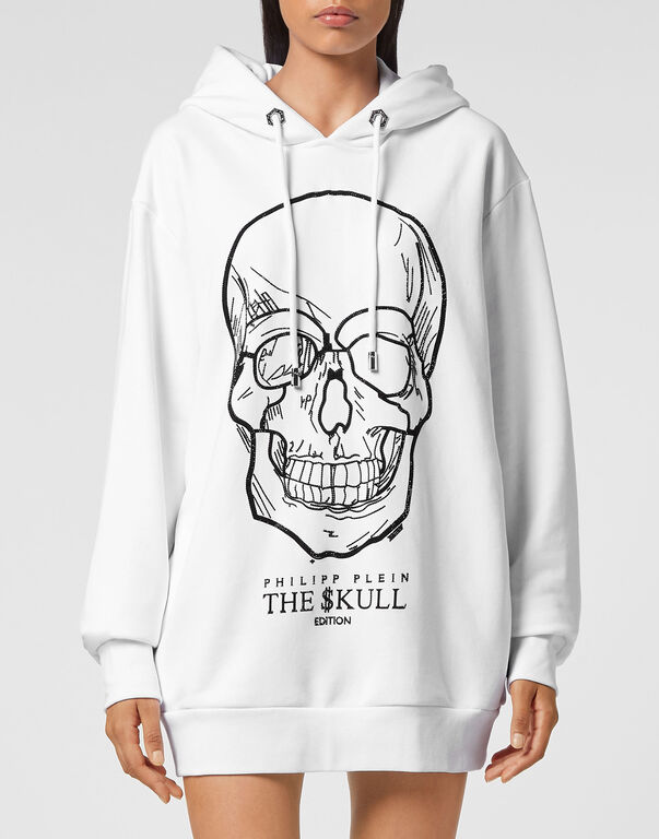 Hoodie sweatshirt stones Skull