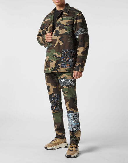 Denim Jacket Paisley Foulard