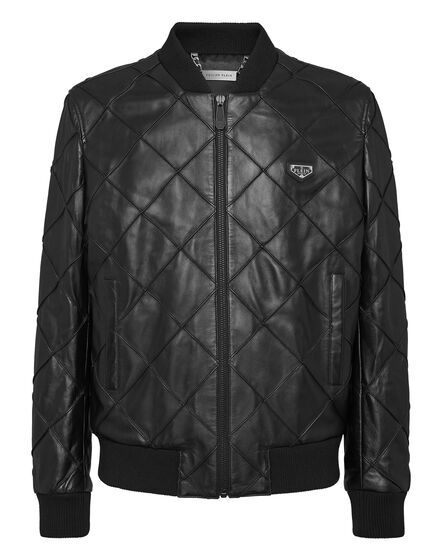 Leather Bomber LS