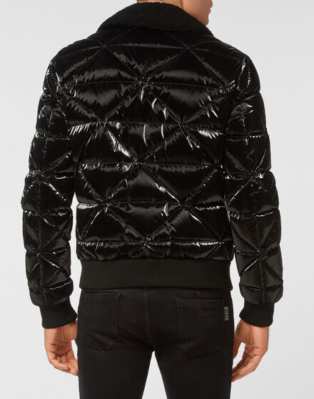 Leather and Nylon Jacket