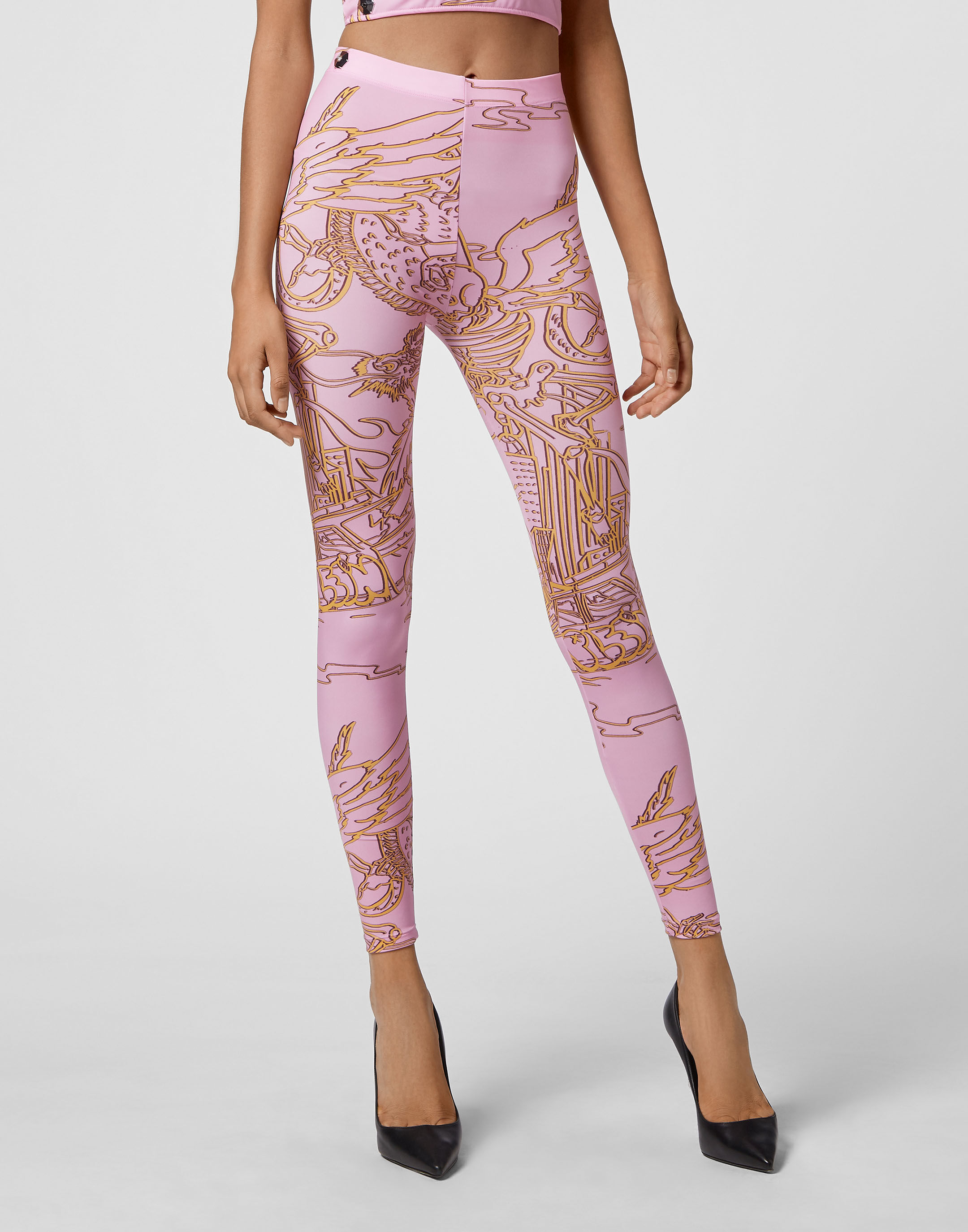 Skeleton print leggings store