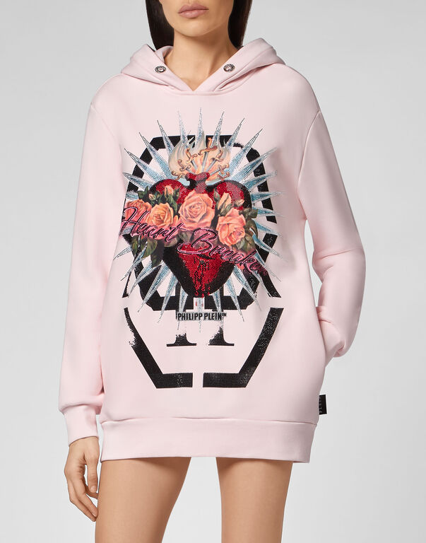 Hoodie sweatshirt Dress Heart Breaker
