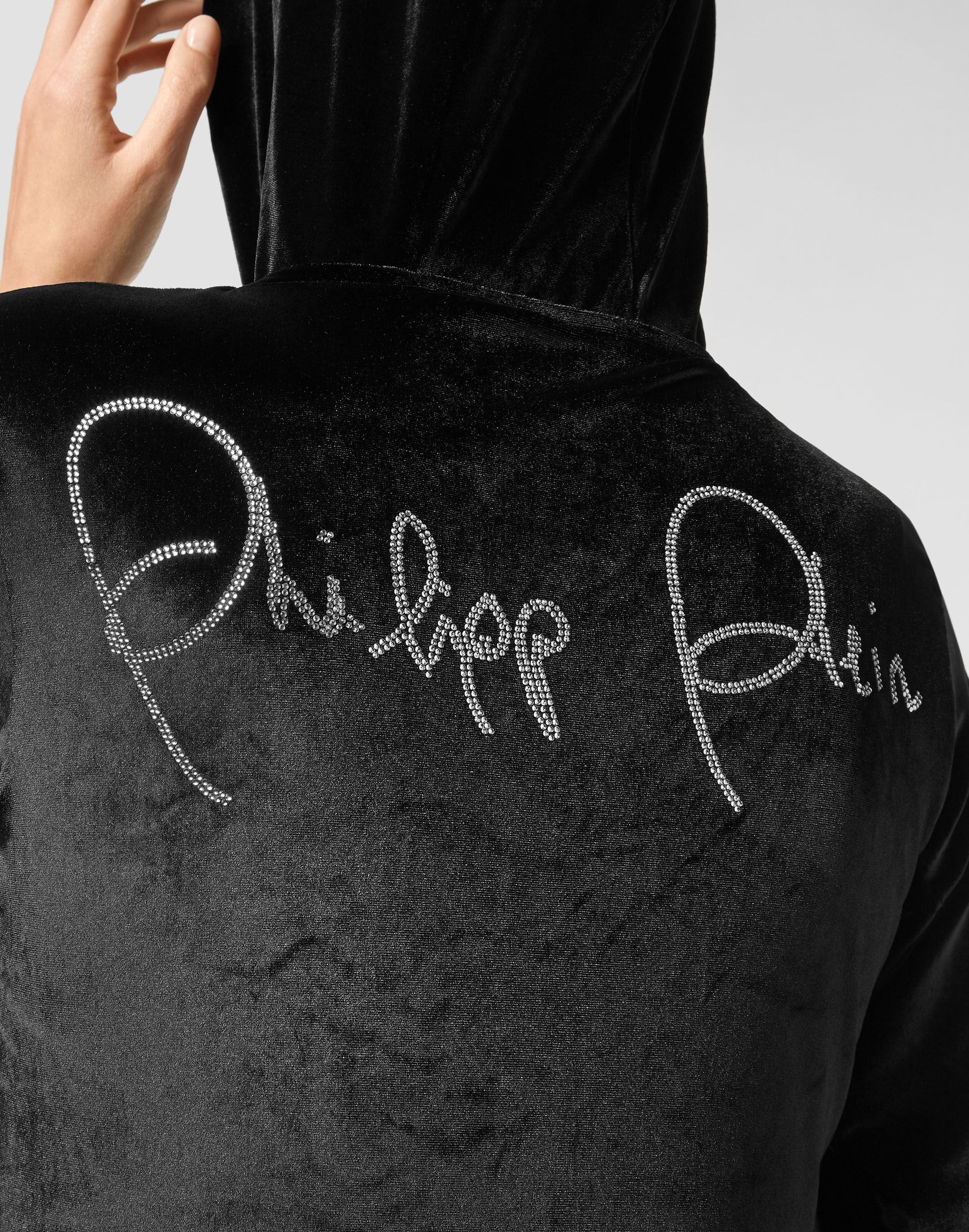 Velvet Hoodie Trousers Tracksuit Philipp Plein Outlet