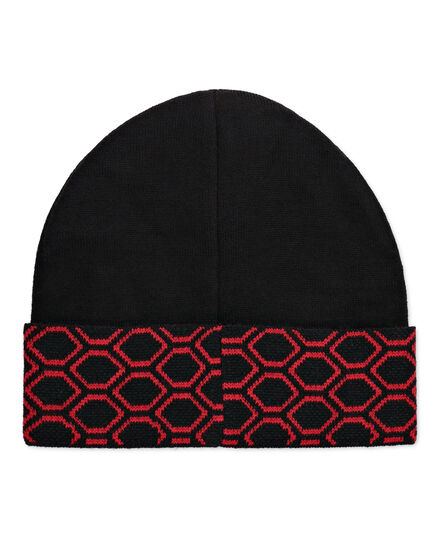 Wool Blend Hat Hexagon