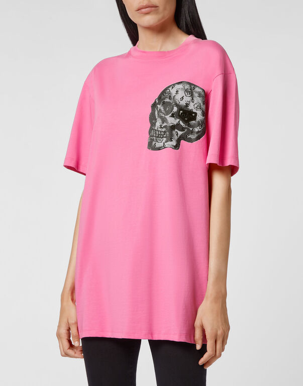 T-shirt Round Neck SS print Skull