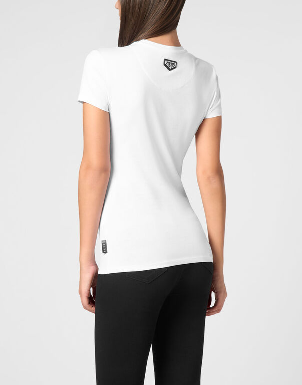 T-Shirt Sexy Pure Round Neck SS Strass Love Plein