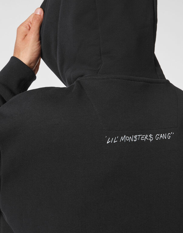 Hoodie sweatshirt Monsters with Crystals