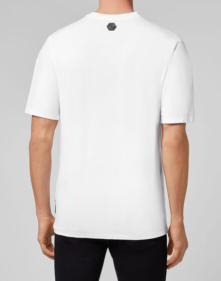 T-shirt Round Neck SS Spray Effect Print Teddy Bear