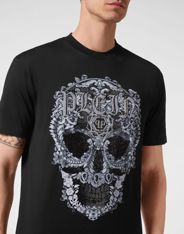 T-shirt Round Neck SS Baroque Skull