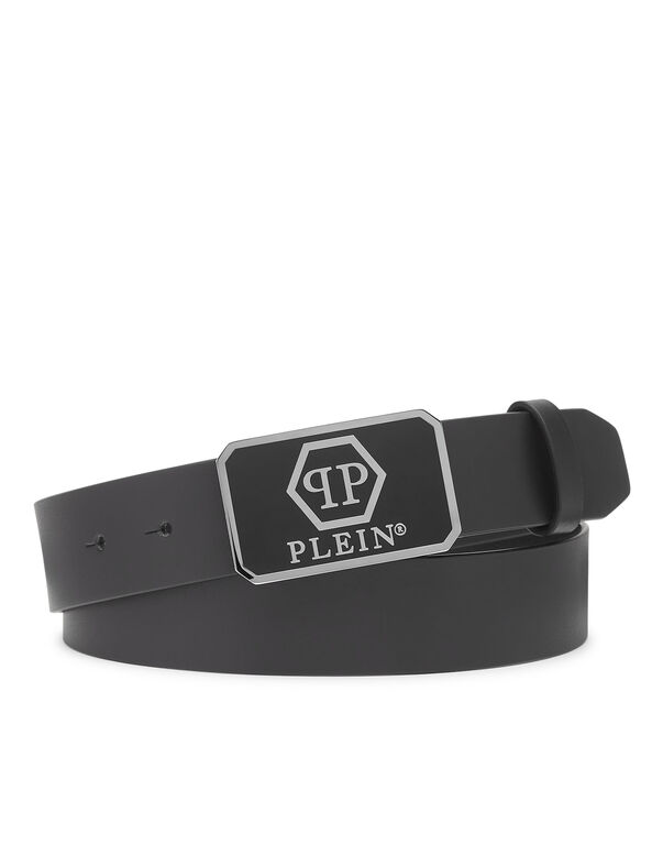 Leather Belt Hexagon