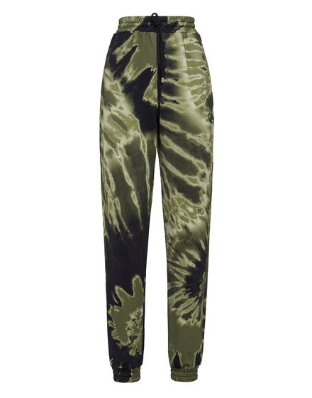 Jogging Trousers Tie Dye Crystal Chain