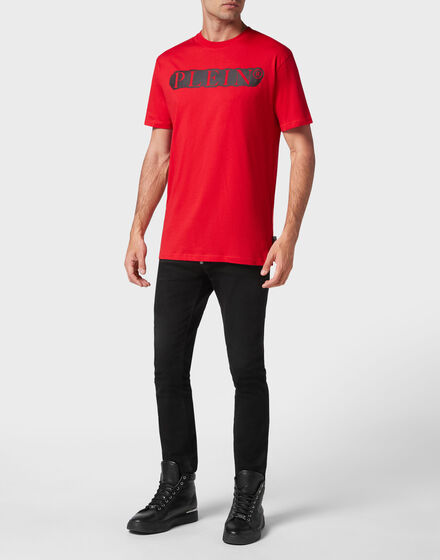 T-shirt Round Neck SS Spray Effect Print Philipp Plein TM